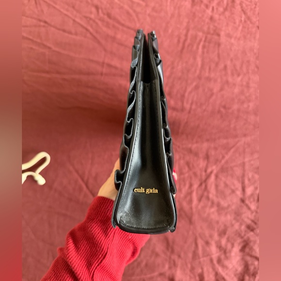 Cult Gaia Black Pleated Nala Clutch - Picture 5 of 5